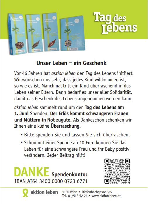 Karte Tag des Lebens 2024