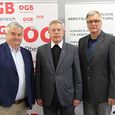 V. l.: Dr. Johann Kalliauer (Landesvorsitzender ÖGB), Bischofsvikar Mag. Maximilian Mittendorfer, Christian Winkler (GF Bischöfliche Arbeitslosenstiftung / Vertreter der Veranstaltungsgemeinschaft „Tag der Arbeitslosen'