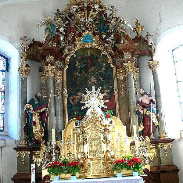 Hochaltar der Pfarrkirche Neufelden / Wikimedia, Wolfgang Sauber