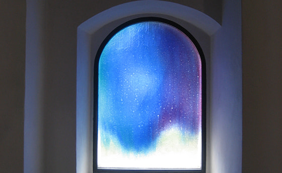 Glasfenster in der Pfarrkirche Pennewang