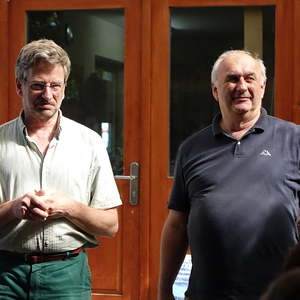 Orgelbaumeister Alois Linder und Wolfgang Kreuzhuber