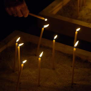 Das Motto der Nacht der 1000 Lichter 2017 in der Pfarre Kirchdorf: '1000 Lichter - 1000 Bilder'