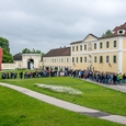Wallfahrt der Landwirtschafstschulen in OÖ, Motto „Der Stein schwimmt“. / © Jack Haijes Wallfahrt der Landwirtschafstschulen in OÖ, Motto „Der Stein schwimmt“.