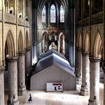 Ein Zelt im Linzer Mariendom