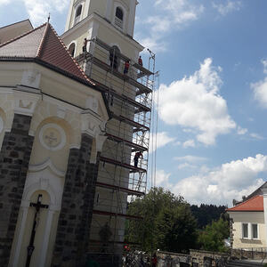 Impressionen von der Kirchturmsanierung