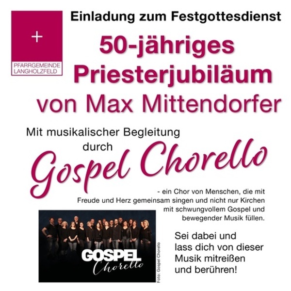 Einladung zur Gospelchormesse